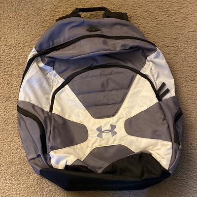 Under Armour Bags | Vintage Y2k Under Armour White And Grey Backpack Laptop Bag Travel Carryall | Color: Gray/White | Size: Os