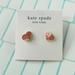 Kate Spade Jewelry | Kate Spade Heritage Spade Heart Pink Gold Stud Earrings With Dust Bag | Color: Gold | Size: Os