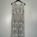 Anthropologie Dresses | Anthropologie Dress | Sage Green Lace With Slip Dress | Size 10 | Color: Gray/Green | Size: 10
