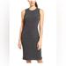 Athleta Dresses | Athleta Ribbed Dress In Charcoal Grey. Size Xl. Lightweight, Perfect For Travel. | Color: Gray | Size: Xl