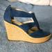 Michael Kors Shoes | Michael Kors Wedges | Color: Blue/Tan | Size: 7