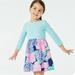 Lilly Pulitzer Dresses | Euc Lilly Pulitzer Girls Mochi Dress High Tide Navy Hey Hey Bouquet | Color: Blue/Pink | Size: Mg