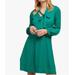 Anthropologie Dresses | Anthropologie Moulinette Soeurs Gina Bow Tie Emerald Green Satin Dress Size 6 | Color: Green | Size: 6
