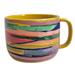 Anthropologie Dining | Anthropologie Yellow Multi Color Carolyn Gavin Parterre Mug | Color: Pink/Yellow | Size: Os