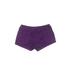 Asics Athletic Shorts: Purple Solid Activewear - Women's Size Medium