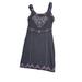 Free People Dresses | Free People Dress Embroidered Aztec Pattern Should Blade Cut Outs In The Back Xs | Color: Black | Size: Xs 0-2