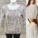 Anthropologie Sweaters | Anthro Plenty By Tracy Reese Kittiwake Confetti Sweater Womens Size S Multi | Color: Cream/Pink | Size: S