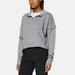 Under Armour Tops | Nwt Women's Size M Under Armour 1/2 Zip Crop Hoodie | Color: Gray | Size: M