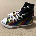 Converse Shoes | Converse Chuck Taylor 366307f All Star Kaleidoscope Sneaker Shoes Girls Sz 1 Us | Color: Black/Red | Size: 1g