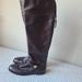 Coach Shoes | Coach Madeline Over The-Knee Leather Boots Zip Back Brown Size 8 B | Color: Brown | Size: 8