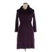 Neiman Marcus Casual Dress - Sweater Dress: Purple Dresses - Women's Size X-Large