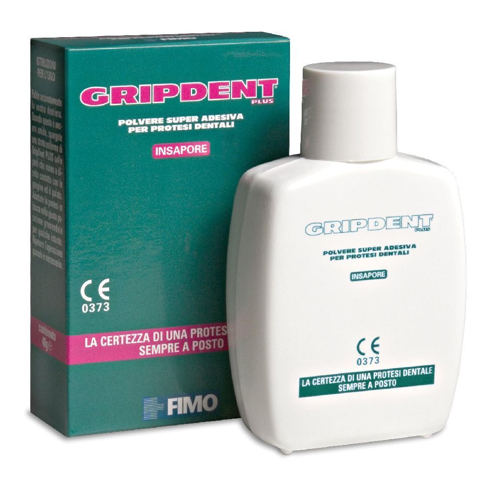 Gripdent Plus Polvere Super Adesiva Per Protesi Dentali 40 G g