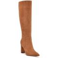 Nine West Womens Danee Knee-High Boots, Cognac Suede, 5.5 UK