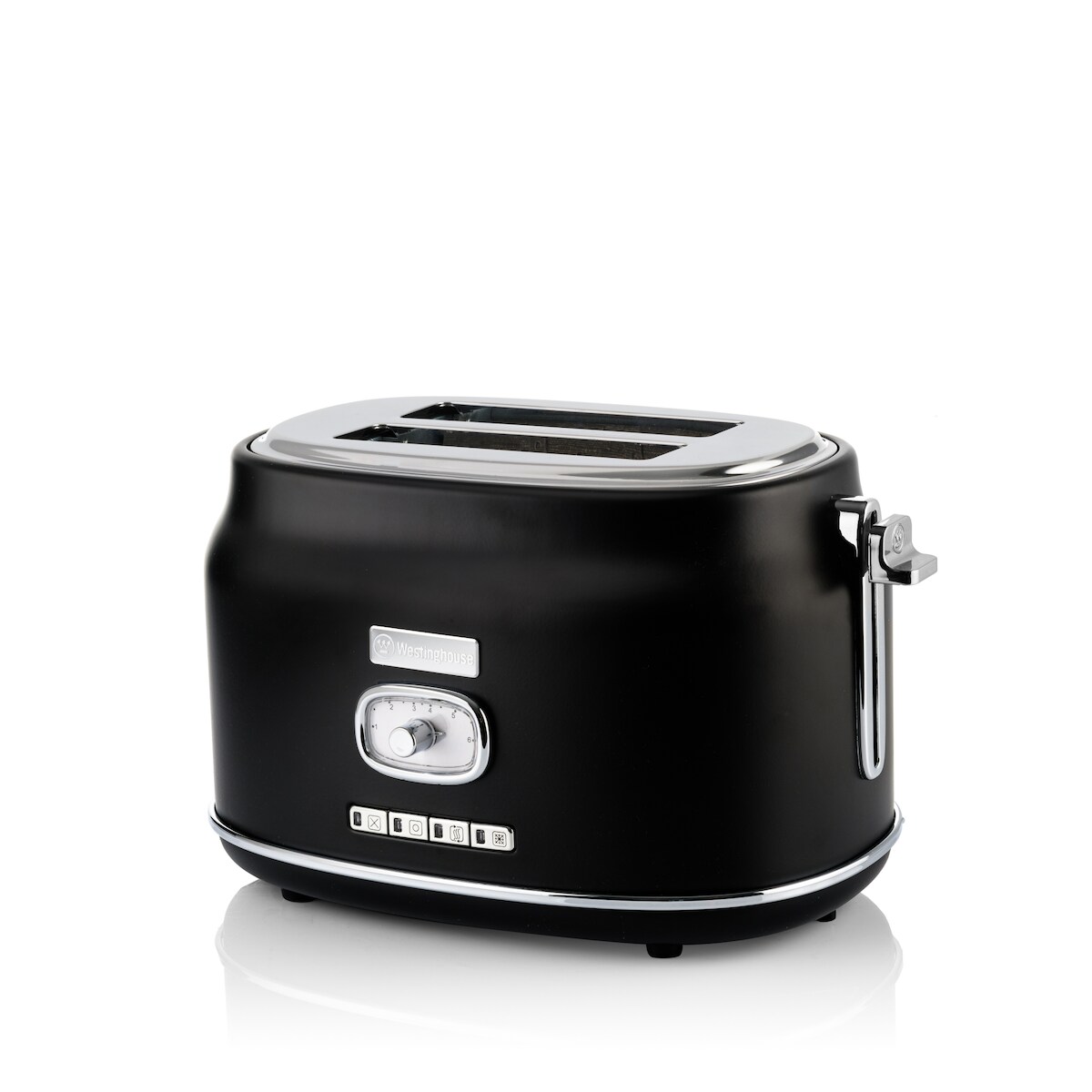 Westinghouse Zwei-Schlitz Toaster Retro Serie, 815 Watt, 6 Stufen, schwarz Image
