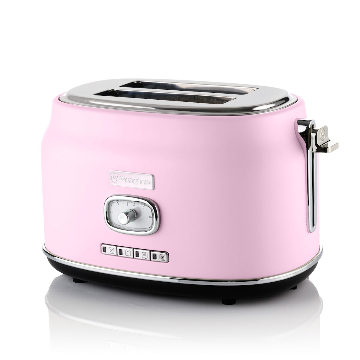 Westinghouse Zwei-Schlitz Toaster Retro Serie, 815 Watt, 6 Stufen, pink Image