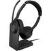 Jabra Evolve2 55 Link380a USB-A Stereo Wireless Headset with Stand (North America 25599-999-989-01