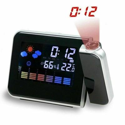 LED Projection Alarm Clock with Weather and Thermometer