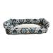 Cotton and Sherpa Pet Bed with Floral Design