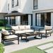 Multi-Person Outdoor Steel, Waterproof, Rust & Anti-uv, Suitable for Gardens & Lawns 4 Piece Sectional Furniture Patio Sofa Sets