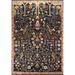 All-Over Blue Oushak Oriental Rug Oriental Hand-Knotted Wool Carpet - 8'11" x 12'0"