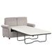 57.4"Pull Out Sofa Bed,Sleeper with Premium Twin Size Mattress Pad,2-in-1,Loveseat Sleeper for Living Room,Small Apartment