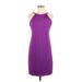 Athleta Casual Dress - Shift Crew Neck Sleeveless: Purple Print Dresses - Women's Size Medium