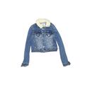 Hudson Jeans Denim Jacket: Blue Solid Jackets & Outerwear - Kids Girl's Size Small
