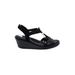 Skechers Wedges: Black Solid Shoes - Women's Size 10 - Open Toe