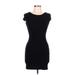 Zara TRF Casual Dress - Mini: Black Solid Dresses - Women's Size Large