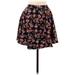 Hollister Casual A-Line Skirt Mini: Black Print Bottoms - Women's Size Medium
