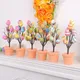 Oeufs de Pâques en mousse colorés branche d'arbre bricolage peinture lapin décoration pour la