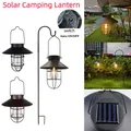 Lanterne Solaire en Métal avec Ampoule en Tungstène pour Décoration de Jardin Lampe d'Extérieur