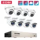 ZOSI 8CH 1080p Système de Caméras de Sécurité 8 Canaux 5MP Lite HD-TVI DVR Enregistreur 8pcs 2MP HD