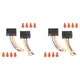 Pack de 4 interrupteurs de lampe tactiles Module de commande de lampe tactile pour LED Dimmable