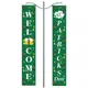 Happy Patrick's Day Porch Sign Banderole extérieure Décorations Irish Lucky Shamrock Welcome