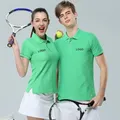 Polo à manches courtes avec logo personnalisé pour femme t-shirt d'été en coton vêtements