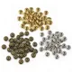 Perles d'Espacement Plaquées Bronze Antique Or Argent 6x6x100mm 3.5 Pièces Boule Criajend