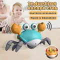 Crabe à détection de phtalus pour bébés crabe d'évasion coule crabe mignon jouets d'évitement