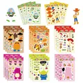 Disney Toy Story Puzzle Stickers for Kids Make-a-Face Sticker Funny Assemble DIY Craft Party