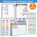 Tableau blanc de multiplication et de division effaçable à sec double face enfants apprentissage