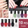 Ensemble de vernis à ongles semi-permanent coréen livraison gratuite estampage d'art d'ongle