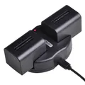 2 batteries NP-FV70 2500mAh avec double chargeur USB pour Sony NP-FV70 FV30 NP-FV50 HDR-CX230