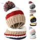 X7YA – bonnet et écharpe pour enfants 2 pièces pour garçons et filles bonnet en tricot neige