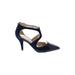 Marc Fisher Heels: Pumps Stiletto Cocktail Blue Solid Shoes - Women's Size 6 - Pointed Toe