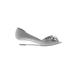 Nina Wedges: Silver Shoes - Women's Size 9 1/2 - Almond Toe