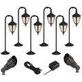 Bellagio Black 10-Piece LED Path and Spot Light Set