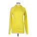 Athleta Pullover Hoodie: Yellow Print Tops - Women's Size Medium