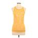 Adidas Stella McCartney Active Tank Top: Yellow Tie-dye Activewear - Women's Size Large