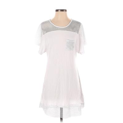 Venus Casual Dress - A-Line Scoop Neck Short sleeves: White Print Dresses - Women's Size X-Small