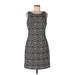 Guess Casual Dress - Sheath: Gray Jacquard Dresses - Women's Size 10